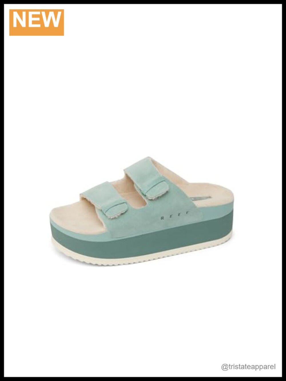 Platform Slides Full Grain Leather Faux Fur Comfort Casual Walking